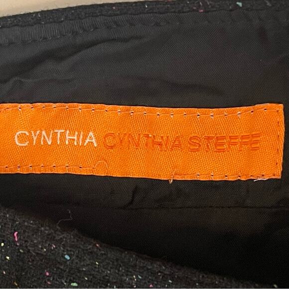 Cynthia Steffe Black Embroidered Wool Silk Blend Lace Pleated Skirt‎ NWOT Size M - Picture 9 of 12